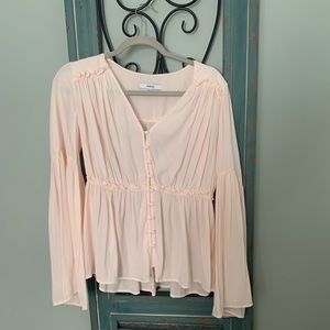 Gorgeous blush blouse from Anthropologie